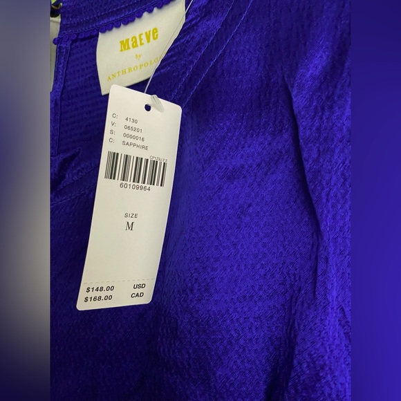 Anthropologie Jimena Midi Dress size M new with tag sapphire color - Picture 5 of 5